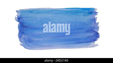 abstract blue water color hand painted background, with copy space  Stock Photo