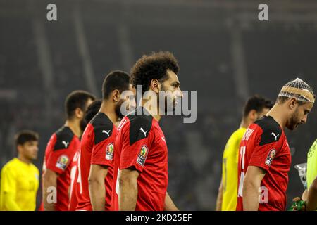 Sadness of Egypt team after the 2021 Africa Cup of Nations final soccer match between Senegal and Egypt at the Paul Biya 'Olembe' Stadium, Yaounde, Cameroon 06 February 2022. (Photo by Ayman Aref/NurPhoto) Stock Photo