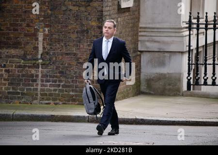 British cabinet Minister without Portfolio Nigel Adams, Conservative Party MP for Selby and Ainsty, walks up Downing Street in London, England, on February 9, 2022. (Photo by David Cliff/NurPhoto) Stock Photo