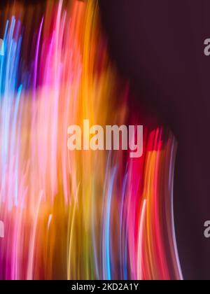 Reflect vibrant leaks effect. Rainbow lens optical flare on colorful design overlay. Light leaks owerlay texture. Stock Photo