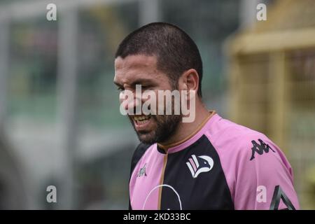 Roberto Crivello during the Serie C match between Palermo FC and Bari, at  the Renzo Barbera stadium in Palermo. The Palermo players played with the  commemorative shirt of centenary of Club. Italy