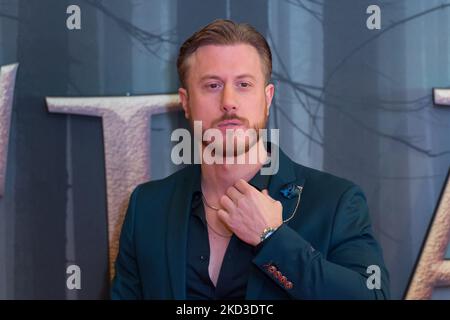 LONDON, UNITED KINGDOM - FEBRUARY 24, 2022: Kris Boyson attends the premiere of season six of 'Outlander' at the Royal Festival Hall on February 24, 2022 in London, England. (Photo by WIktor Szymanowicz/NurPhoto) Stock Photo