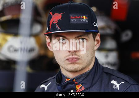 MAX VERSTAPPEN of Oracle Red Bull Racing arrives at the paddock as part ...