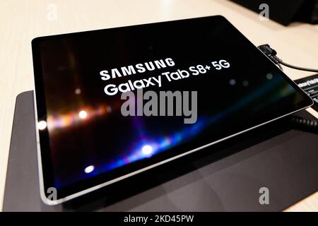 The Samsung Galaxy Tab S8+ 5G, the latest tablet presented by the