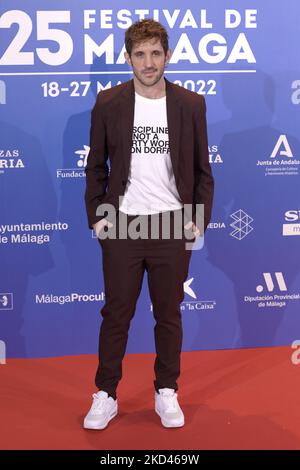 Jota Linares attends the 25th Malaga Film Festival presentation at 'Rosewood Villa Magna' Hotel in Madrid, Spain (Photo by Carlos Dafonte/NurPhoto) Stock Photo