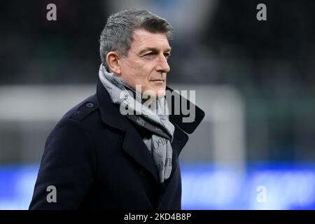 Former FC Internazionale player Gianluca Pagliuca looks on during the Serie A match between FC Internazionale and US Salernitana 1919 at Stadio Giuseppe Meazza, Milan, Italy on 4 March 2022. (Photo by Giuseppe Maffia/NurPhoto) Stock Photo