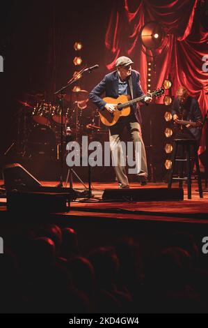 BELGIUM, BRUSSELS, 2022: The American singer-songwriter and guitarist James Taylor, six-time Grammy Award winner, performing live on stage in Brussels with his All-Star Band. Stock Photo