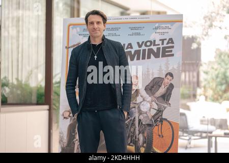 Giampaolo Morelli attends 'C'era Una Volta Un Crimine' Photocall at Hotel Le Meridien Visconti on March 07, 2022 in Rome, Italy. (Photo by Luca Carlino/NurPhoto) Stock Photo