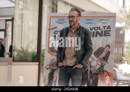 Marco Giallini attends 'C'era Una Volta Un Crimine' Photocall at Hotel Le Meridien Visconti on March 07, 2022 in Rome, Italy (Photo by Luca Carlino/NurPhoto) Stock Photo