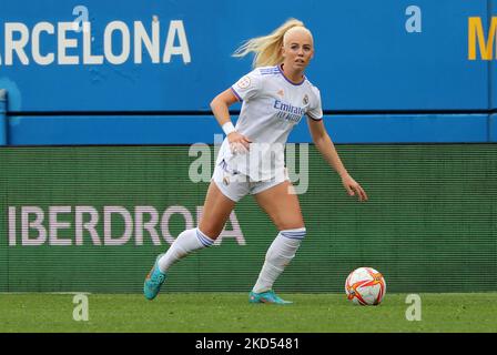 Sofie Svava during the match between Barcelona and Real Madrid CF, corresponding to the week 24 of the Liga Iberdrola, played at the Johan Cruyff Stadium, in Barcelona, on 13th March 2022. (Photo by Joan Valls/Urbanandsport /NurPhoto) Stock Photo