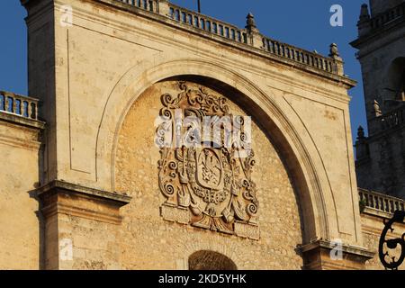 MERIDA, MEXICO - OCTOBER 2, 2016 Catedral de Mérida Stock Photo