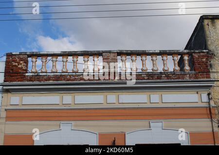 MERIDA, MEXICO - OCTOBER 2, 2016 traditional building in bright colours Stock Photo