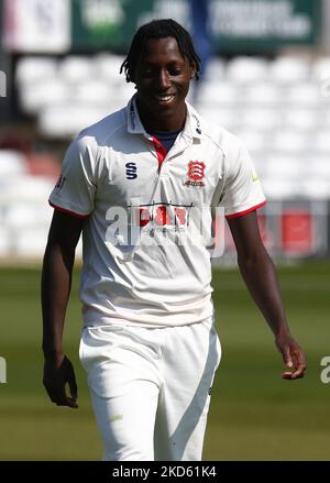 : Essex's Jamal Richards during an Essex CCC Intra-Squad Friendly match at The Cloud County Ground at Chelmsford on 24th March 2022 (Photo by Action Foto Sport/NurPhoto) Stock Photo