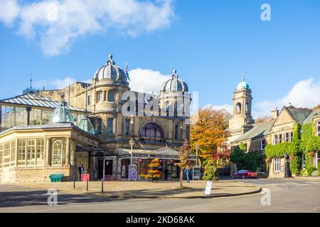 The opera house in the Derbyshire market town of Buxton in the high peak district Stock Photo