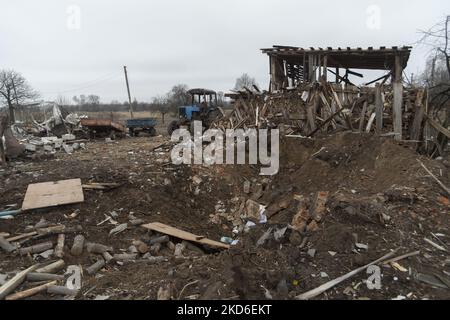 Small Towns South Of Chernihiv, Bombed And Invaded By Russian Troops ...