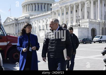 Us Senator Majority Leader Chuck Schumer(d-ny) Hold A Press Conference 