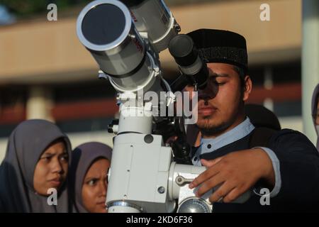 An Observatory Officer And Islamic Astronomy Student Are Seen Using A ...