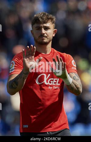 Pablo Maffeo of Mallorca in action during the Spanish league, La Liga ...