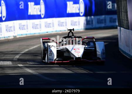 Pascal Wehrlein of TAG Heuer Porsche Formula E Team during qualifying of Day 2 of Rome E-Prix, 5th round of Formula E World Championship in city circuit of Rome, EUR neighborhood Rome, 10 April 2022 (Photo by Andrea Diodato/NurPhoto) Stock Photo