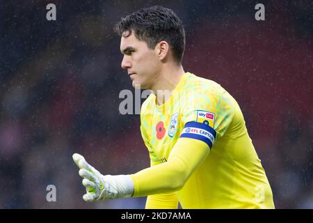 Lee Nicholls (21) of Huddersfield Town during the Sky Bet Championship match between Blackburn Rovers and Huddersfield Town at Ewood Park, Blackburn on Saturday 5th November 2022. (Credit: Mike Morese | MI News) Credit: MI News & Sport /Alamy Live News Stock Photo