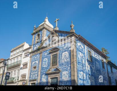 Capela das Almas de Santa Catarina (Chapel of Souls) - Porto, Portugal Stock Photo