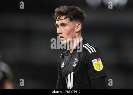 Harry Wilson of Fulham during the Sky Bet Championship match between Derby County and Fulham at the Pride Park, Derby on Friday 15th April 2022. (Photo by Jon Hobley/MI News/NurPhoto) Stock Photo