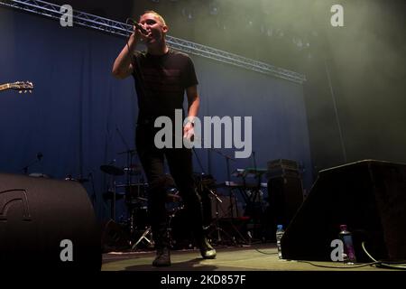 Concert by British band The Slow Readers Club, at SuperBock Arena, on April 21, 2022, Porto Portugal (Photo by Rita Franca/NurPhoto) Stock Photo