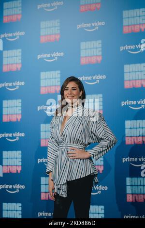 Diana Del Bufalo attends the 'Bang Bang Baby' premiere at The Space Cinema Moderno on April 21, 2022 in Rome, Italy (Photo by Luca Carlino/NurPhoto) Stock Photo