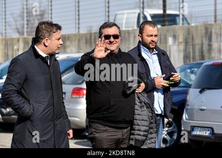 (EDITOR'S NOTE: FILE IMAGE) Mino Raiola sports agent during the Other Mino Raiola died in April 30, 2022 on April 30, 2022 at the San Raffaele Hospital in Milan, Italy (Photo by Reporter Torino/LiveMedia/NurPhoto) Stock Photo