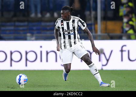 Moise Kean of FC Juventus during the Serie A match between Genoa CFC v FC Juventus on May 6, 2022 in Genova, Italy. (Photo by Giuseppe Maffia/NurPhoto) Stock Photo