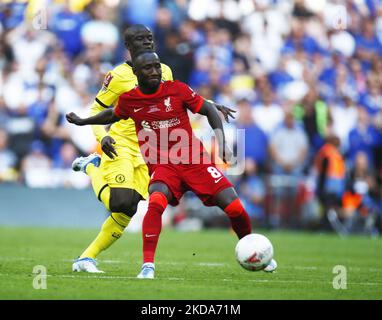 Liverpool's Naby Keita during FA Cup Final between Chelsea and Liverpool at Wembley Stadium , London, UK 14th May , 2022 (Photo by Action Foto Sport/NurPhoto) Stock Photo