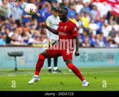 Liverpool's Naby Keita during FA Cup Final between Chelsea and Liverpool at Wembley Stadium , London, UK 14th May , 2022 (Photo by Action Foto Sport/NurPhoto) Stock Photo