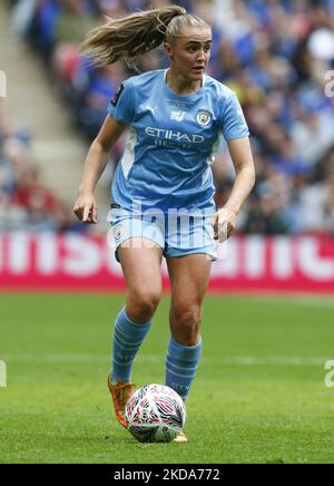 LONDON, ENGLAND - MAY 15:Georgia Stanway of Manchester City WFC during Women's FA Cup Final between Chelsea Women and Manchester City Women at Wembley Stadium , London, UK 15th May , 2022 (Photo by Action Foto Sport/NurPhoto) Stock Photo