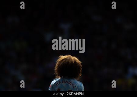 Hannibal Mejbri of Manchester United looks on during the Premier League match between Crystal Palace and Manchester United at Selhurst Park, London on Sunday 22nd May 2022. (Photo by Federico Maranesi /MI News/NurPhoto) Stock Photo