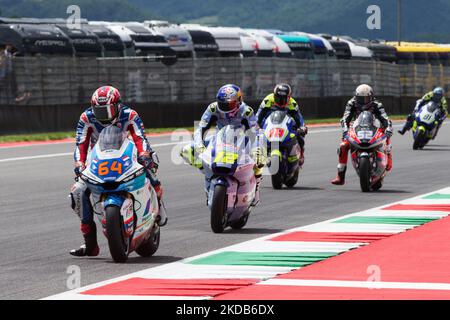 Moto2 during the MotoGP World Championship Gran Premio dâ€™Italia Oakley Race Moto2, Moto3 on May 29, 2022 at the Mugello International Circuit in Mugello, Italy (Photo by Valerio Origo/LiveMedia/NurPhoto) Stock Photo