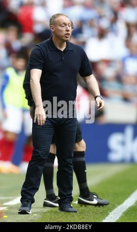 Nottingham Forest manager Steve Cooper during Championship Play -Off Final between Huddersfield Town and Nottingham Forest at Wembley Stadium , London, UK 29th May , 2022 (Photo by Action Foto Sport/NurPhoto) Stock Photo