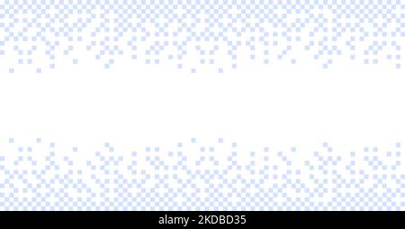 Abstract background of blue squares on a white background. Geomtric figures on a light background. Patterns of small quadrangles. Vector. Stock Vector