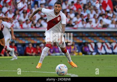 Sergio Pena during the friendly match between Peru and New Zeland, played at the RCDE Stadium, in Barcelona, on 05th June 2022. (Photo by Joan Valls/Urbanandsport /NurPhoto) Stock Photo