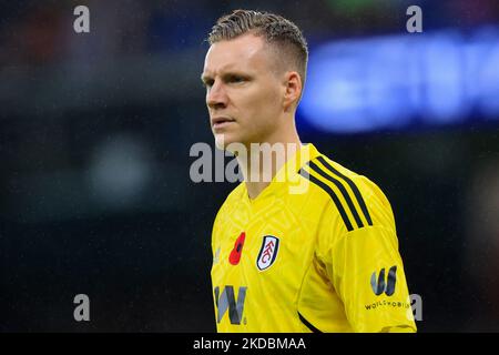 Bernd Leno of Fulham during the Manchester United FC v Fulham FC ...