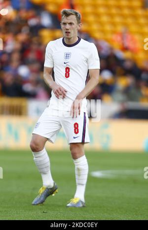 James Ward-Prowse (Southampton)of England during UEFA Nations League - Group A3 between England against Italy at Molineux Stadium, Wolverhampton on 11th June , 2022 (Photo by Action Foto Sport/NurPhoto) Stock Photo