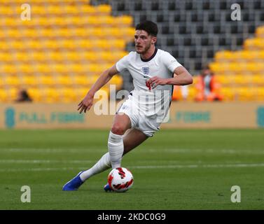 Declan Rice (West Ham) of England during UEFA Nations League - Group A3 between England against Italy at Molineux Stadium, Wolverhampton on 11th June , 2022 (Photo by Action Foto Sport/NurPhoto) Stock Photo