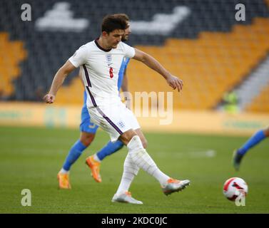 Harry Maguire (Man Utd) of England during UEFA Nations League - Group A3 between England against Italy at Molineux Stadium, Wolverhampton on 11th June , 2022 (Photo by Action Foto Sport/NurPhoto) Stock Photo