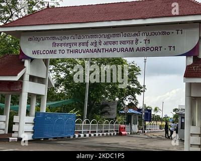 Trivandrum Domestic Airport (Terminal 1) in Thiruvananthapuram (Trivandrum), Kerala, India, on May 12, 2022. (Photo by Creative Touch Imaging Ltd./NurPhoto) Stock Photo