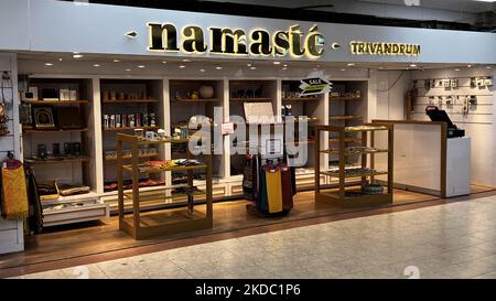 Souvenir shop inside Trivandrum Domestic Airport (Terminal 1) in Thiruvananthapuram (Trivandrum), Kerala, India, on May 31, 2022. (Photo by Creative Touch Imaging Ltd./NurPhoto) Stock Photo