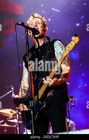 Mike Dirnt of Green Day in concert at IDAYS Festival in Milano, Italy, on June 15 2022. (Photo by Mairo Cinquetti/NurPhoto) Stock Photo