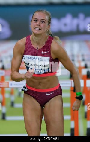 Graversgaard participate in the Meeting Madrid a World Athletics Continental Tour Silver event held at the Vallehermoso Stadium in Madrid June 18, 2022 Spain (Photo by Oscar Gonzalez/NurPhoto) Stock Photo