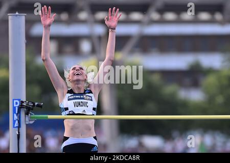 Marija Vukovic (Montenegro). High Jump Silver Medal. European