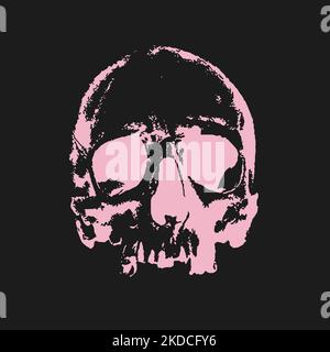 Skull vector T shirt design. Realistic skulls png svg. Apparel print. Download it Now Stock Vector