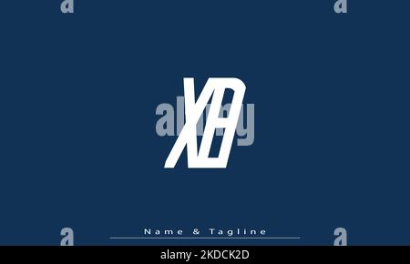 Alphabet letters Initials Monogram logo XB , BX Stock Vector