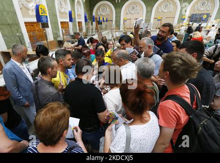 Ukrainians Queue To Cancel A New Set Of Commemorative Postal Service ...